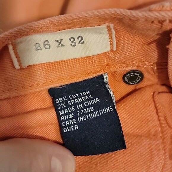 Madewell • Skinny Skinny Jeans, Coral 26x32 - Picture 4 of 5